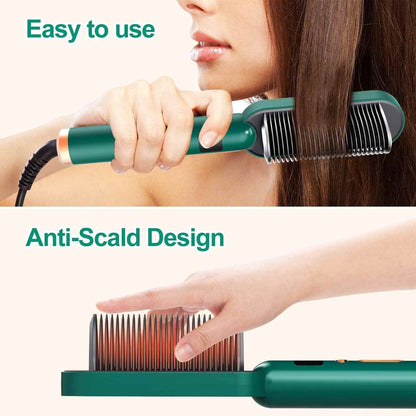 Hair Straightener Comb: 3-in-1 Styling Brush