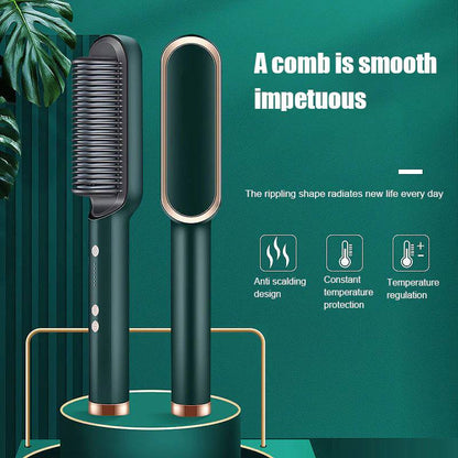 Hair Straightener Comb: 3-in-1 Styling Brush